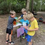 Photo of a group of youngsters following a treasure hunt